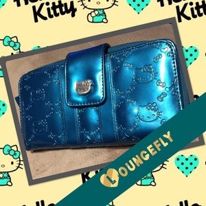 Loungefly Metallic teal Hello Kitty wallet CUTE